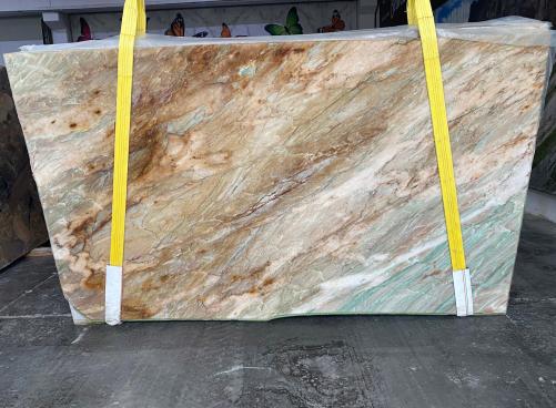 Supply polished slabs 0.8 cm in natural quartzite ALEXANDRITE LV0206. Detail image pictures 