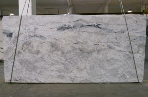 Supply polished slabs 1.2 cm in natural Dolomite ARTIC WHITE 1236G. Detail image pictures 