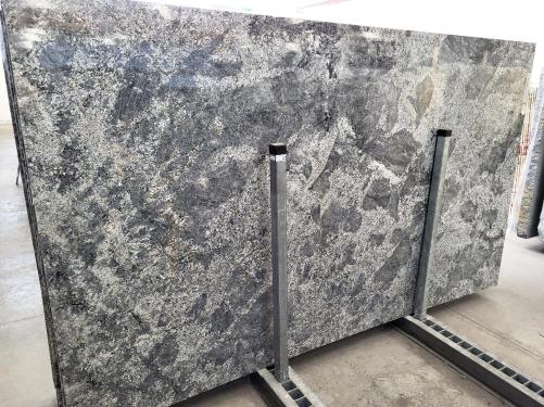 Supply polished slabs 1.2 cm in natural granite AZUL ARAN D230310RE. Detail image pictures 