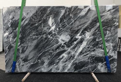 Supply polished slabs 0.8 cm in natural marble BARDIGLIO NUVOLATO SCURO 1172. Detail image pictures 