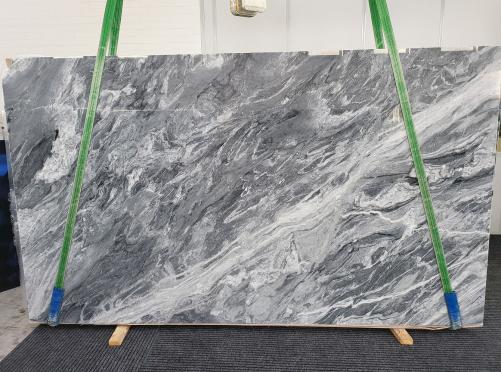 Supply polished slabs 0.8 cm in natural marble BARDIGLIO NUVOLATO 1735. Detail image pictures 