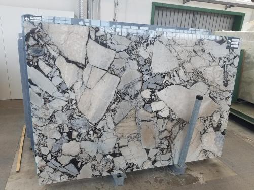 Supply polished slabs 0.8 cm in natural marble BEAUTY GREY UL0077. Detail image pictures 