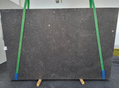 Supply honed slabs 1.2 cm in natural limestone BELGIAN BLUE LIMESTONE 1625. Detail image pictures 