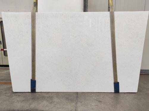 Supply polished slabs 0.8 cm in natural marble BIANCO NEVE 2061M. Detail image pictures 