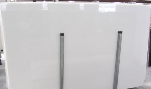 Supply polished slabs 1.2 cm in natural marble BIANCO NEVE 1320M. Detail image pictures 