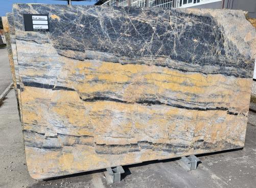Supply polished slabs 0.8 cm in natural marble BLUE JEANS C0233. Detail image pictures 