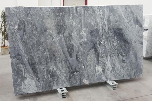 Supply polished slabs 1.2 cm in natural marble BLUE PORTOFINO #550. Detail image pictures 