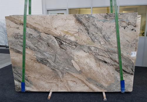Supply polished slabs 0.8 cm in natural brech BRECCIA ANTICA GL 1057. Detail image pictures 