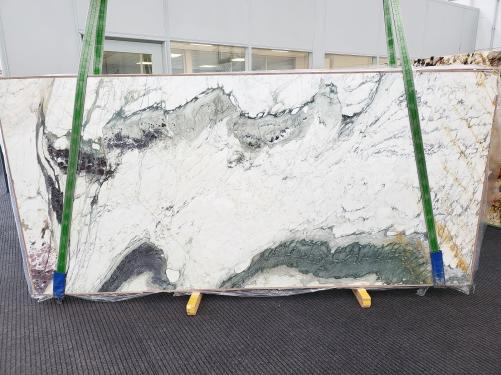 Supply polished slabs 0.8 cm in natural marble BRECCIA CAPRAIA TORQUOISE 1772. Detail image pictures 