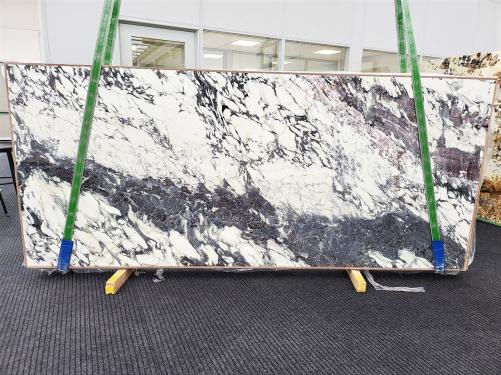Supply polished slabs 0.8 cm in natural marble BRECCIA CAPRAIA 1766. Detail image pictures 