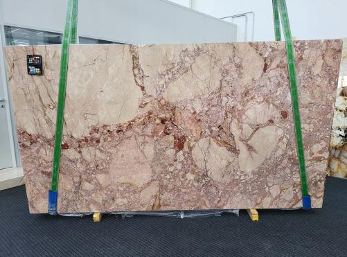 Supply polished slabs 0.8 cm in natural brech BRECCIA PERNICE 1849. Detail image pictures 