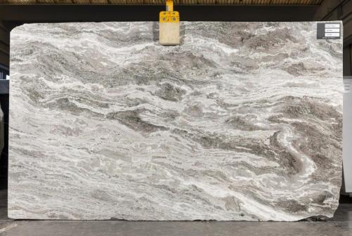 Supply polished slabs 0.8 cm in natural marble BROWN FANTASY LAS013. Detail image pictures 