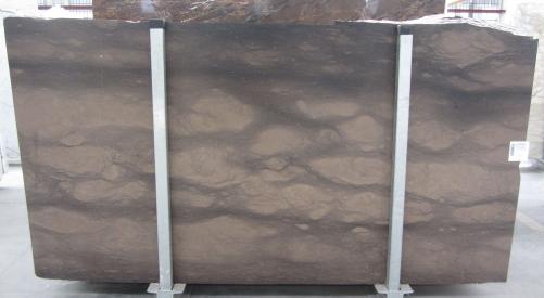 Supply honed slabs 0.8 cm in natural limestone CAESER BROWN 0273M. Detail image pictures 