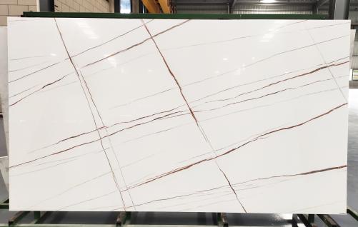 Supply polished slabs 0.7 cm in heat resistant melting glass CALA VEIN #05 Model-05. Detail image pictures 