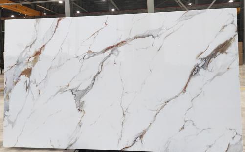 Supply polished slabs 0.7 cm in heat resistant melting glass CALA VEIN #19 Model-19. Detail image pictures 