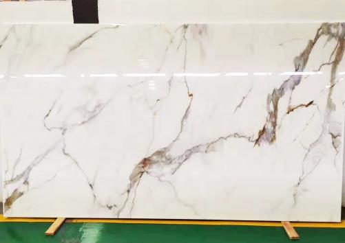 Supply polished slabs 0.7 cm in heat resistant melting glass CALA VEIN E Model-E. Detail image pictures 