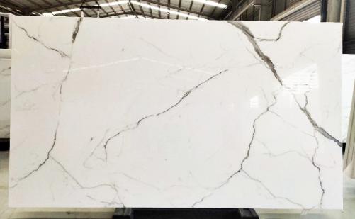 Supply polished slabs 0.7 cm in heat resistant melting glass CALA VEIN O Model-O. Detail image pictures 