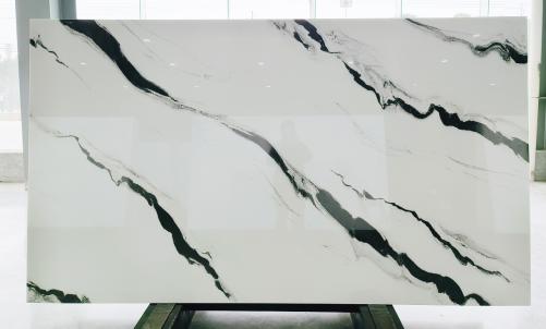 Supply polished slabs 0.7 cm in heat resistant melting glass CALA VEIN P Model-P1. Detail image pictures 