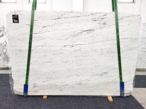 Supply polished slabs 0.8 cm in natural marble CALACATTA GREEN 1867. Detail image pictures 