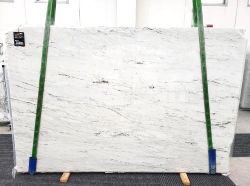 Supply polished slabs 0.8 cm in natural marble CALACATTA GREEN 1867. Detail image pictures 