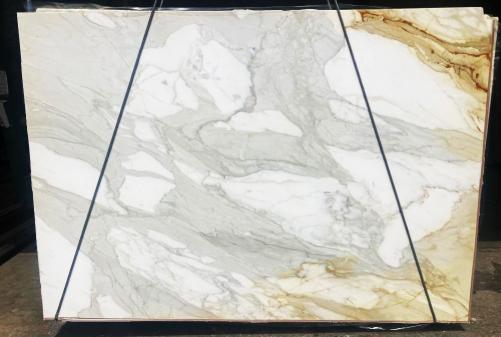 Supply polished slabs 0.8 cm in natural marble CALACATTA MACCHIA ANTICA 3362. Detail image pictures 