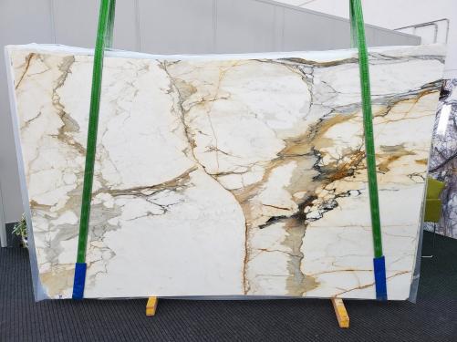 Supply honed slabs 0.8 cm in natural marble CALACATTA MACCHIAVECCHIA xx1736. Detail image pictures 