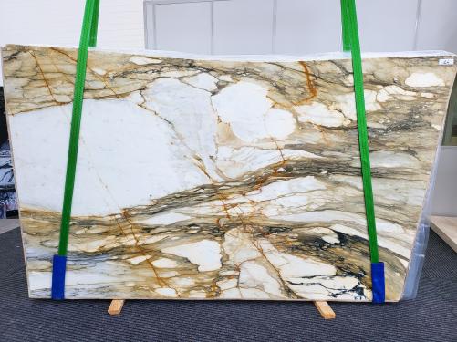 Supply polished slabs 0.8 cm in natural marble CALACATTA MACCHIAVECCHIA 1759. Detail image pictures 