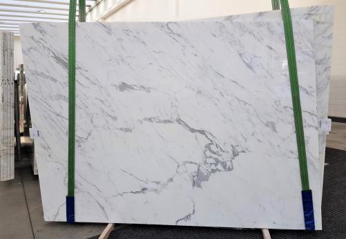 Supply polished slabs 0.8 cm in natural marble CALACATTA ORO EXTRA GL 1043. Detail image pictures 