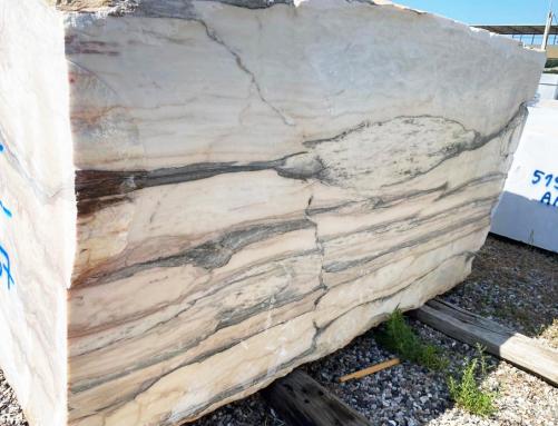 Supply sawn blocks 0.8 cm in natural marble CALACATTA SAINT TROPEZ C0467. Detail image pictures 