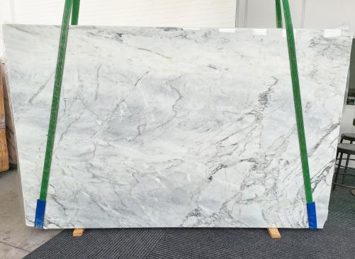 Supply polished slabs 0.8 cm in natural marble CALACATTA TUSCAN SILVER 1525. Detail image pictures 