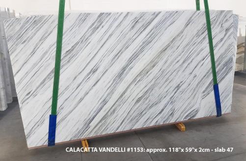 Supply polished slabs 0.8 cm in natural marble Calacatta Vandelli 1153. Detail image pictures 