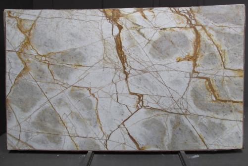 Supply polished slabs 0.8 cm in natural quartzite CRISTALLO IMPERIALE DG027. Detail image pictures 
