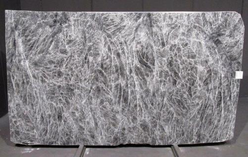 Supply polished slabs 0.8 cm in natural marble DIAMOND GREY 1491M. Detail image pictures 