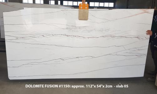 Supply polished slabs 0.8 cm in natural Dolomite DOLOMITE FUSION 1150. Detail image pictures 