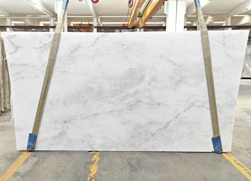 Supply polished slabs 0.8 cm in natural marble DOVER LIGHT 1992M. Detail image pictures 