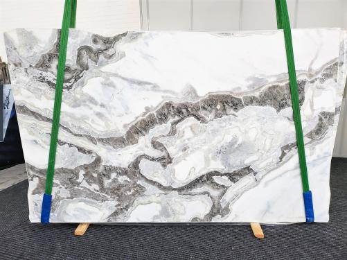 Supply polished slabs 0.8 cm in natural marble DOVER WHITE 1620. Detail image pictures 