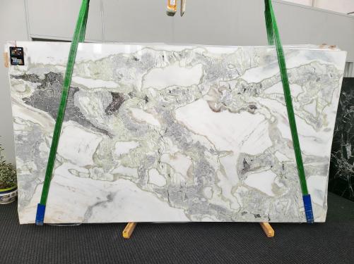 Supply polished slabs 1.2 cm in natural marble DOVER WHITE 1859. Detail image pictures 