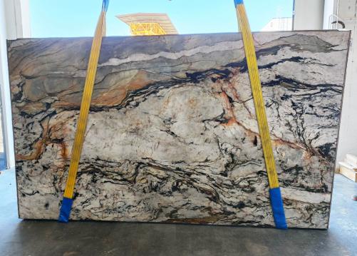 Supply polished slabs 0.8 cm in natural quartzite FUSION MISTIC U0113. Detail image pictures 