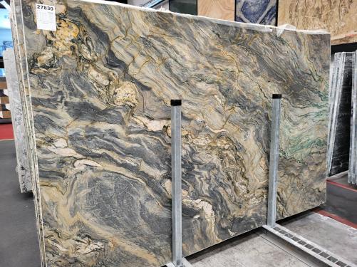 Supply diamondcut slabs 1.2 cm in natural quartzite FUSION WOW GX26536. Detail image pictures 