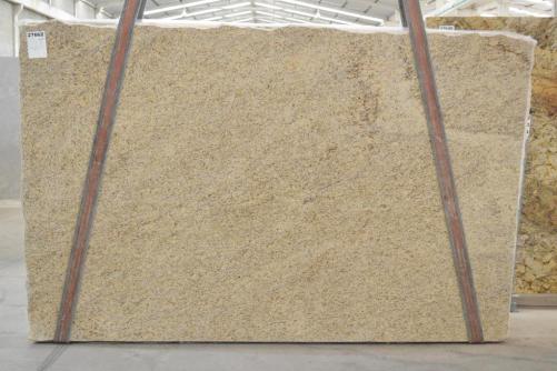 Supply polished slabs 1.2 cm in natural granite GIALLO ORNAMENTAL 2527. Detail image pictures 