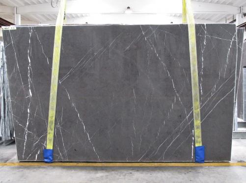 Supply polished slabs 0.8 cm in natural marble GRAFFITE 1892M. Detail image pictures 