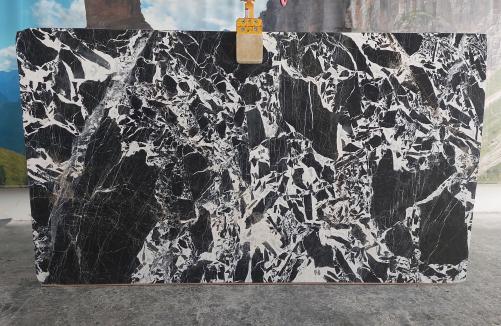 Supply polished slabs 0.8 cm in natural marble GRAND ANTIQUE DL0152. Detail image pictures 
