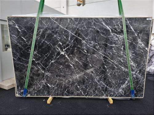 Supply polished slabs 0.8 cm in natural marble GRIGIO CARNICO 1690. Detail image pictures 