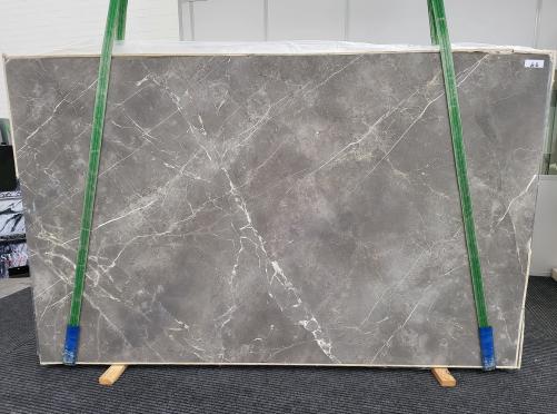 Supply honed slabs 0.8 cm in natural marble GRIGIO COLLEMANDINA 1715. Detail image pictures 