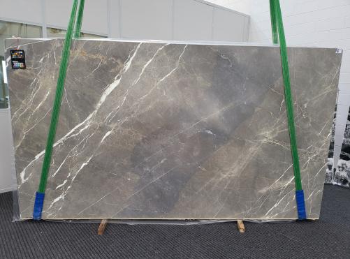 Supply honed slabs 0.8 cm in natural marble GRIGIO COLLEMANDINA 1910. Detail image pictures 