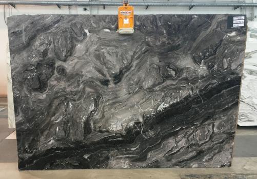Supply polished slabs 0.8 cm in natural marble GRIGIO OROBICO A0231. Detail image pictures 