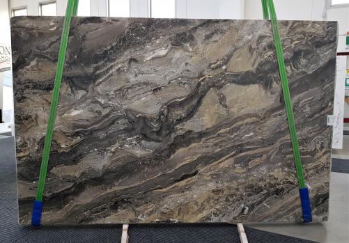 Supply polished slabs 0.8 cm in natural marble GRIGIO OROBICO 1036. Detail image pictures 
