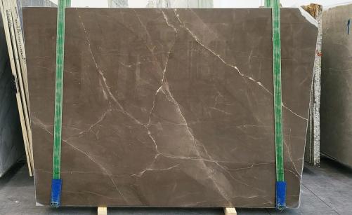 Supply polished slabs 0.8 cm in natural marble GRIS PULPIS 1512. Detail image pictures 