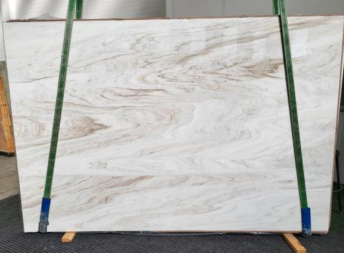 Supply polished slabs 0.8 cm in natural Dolomite LASA AVORIO 1595. Detail image pictures 