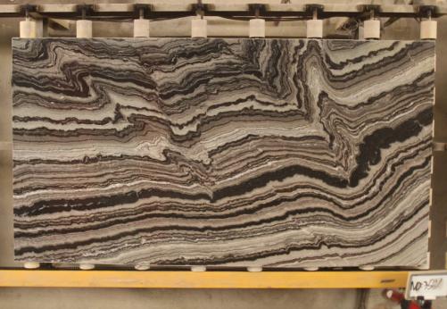 Supply polished slabs 0.8 cm in natural marble MERCURY BLACK TW U08. Detail image pictures 